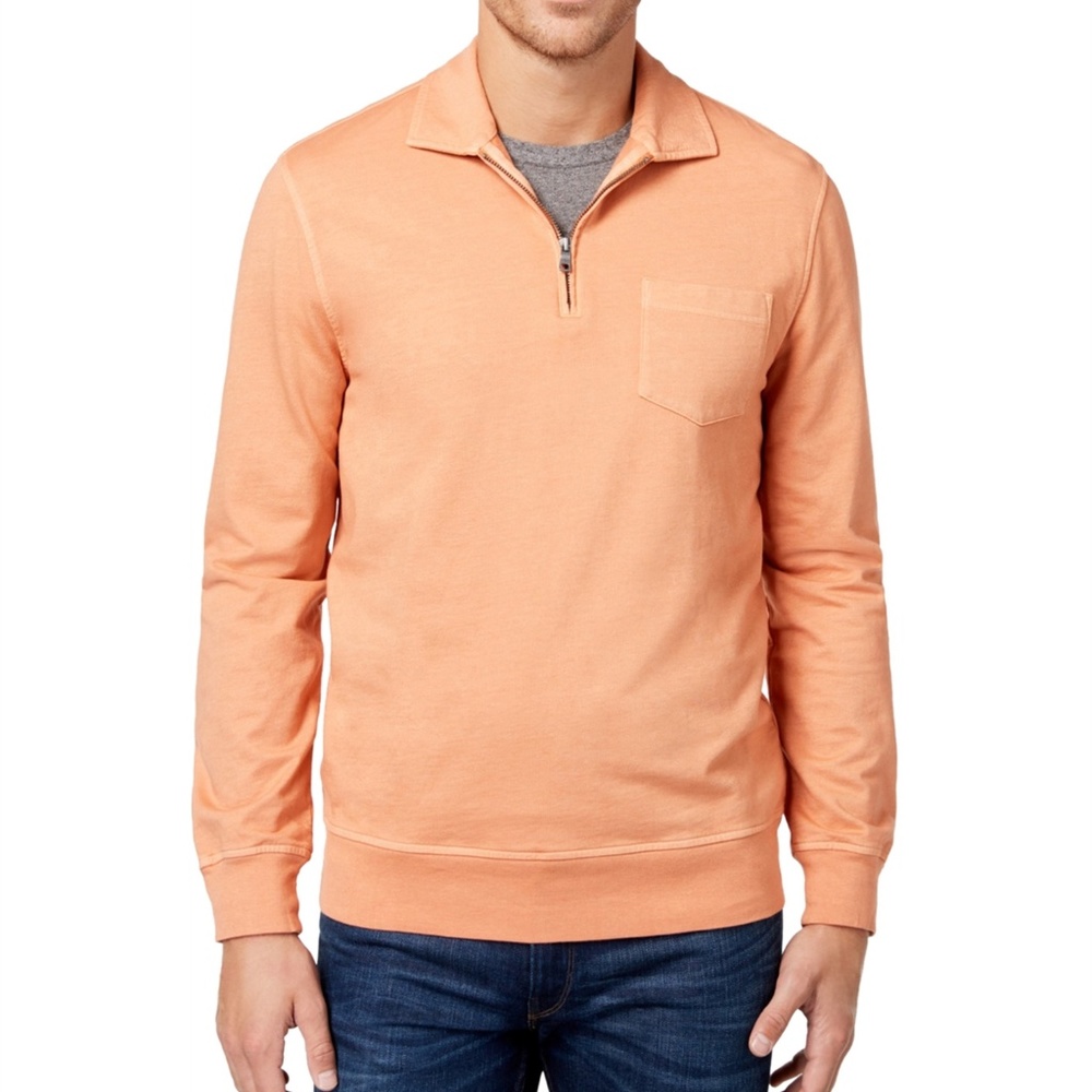 Club Room 1/4 Zip Up Pullover Sweater Sz Large